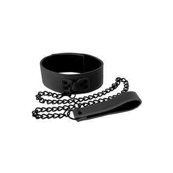 Bondage - Halsband met riem